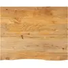 Image de vidaXL Dessus de table à bord vivant 100x80x2,5cm bois massif manguier