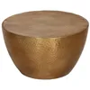 Image de vidaXL Table Basse martelée en Aluminium Ø 50x30 cm Laiton