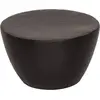 Image de vidaXL Table basse martelée en aluminium Ø 50x30 cm noir