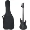 Image de vidaXL Guitare basse électrique pour débutants avec sac noir 4/4 46"