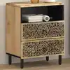 Image de vidaXL Table de chevet 50x33x60 cm bois de manguier massif