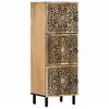 Image de vidaXL Armoire Latérale, Buffet avec Pieds, Armoire de Rangement, Meuble de Salon Chambre Cuisine Intérieur, Rétro, Bois Massif de Manguier