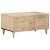 Image de vidaXL Table basse 80x50x40 cm bois de manguier massif, table d'appoint, table de salon, table latérale, bout de canapé, table centrale
