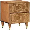 Image de vidaXL Table de chevet 40x33x46 cm Bois de manguier solide