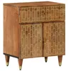 Image de vidaXL Table de Chevet 50x33x60 cm Bois de manguier Massif, Armoire, Meubles de Chambre à Coucher, Support de téléphone, Armoire d'appoint