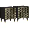 Image de vidaXL Tables de chevet 2 pcs 40x33x46 cm Bois de manguier solide