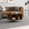 Image de vidaXL Table basse Chêne fumé 60x50x36,5 cm Bois d'ingénierie