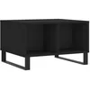 Image de vidaXL Table Basse Noir 60x50x36,5 cm Bois d'ingénierie