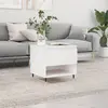 Image de vidaXL Table basse blanc 50x46x50 cm bois d’ingénierie