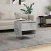Image de vidaXL Table basse gris béton 50x46x50 cm bois d'ingénierie