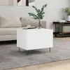 Image de vidaXL Table basse Blanc 60x44,5x45 cm Bois d'ingénierie