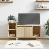 Image de vidaXL Meuble TV Chêne sonoma 100x35x55 cm Bois d'ingénierie