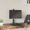 Image de vidaXL Support de moniteur noir acier VESA 75/100 mm