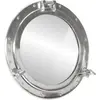 Image de vidaXL Miroir en forme de hublot mural Ø50 cm aluminium et verre
