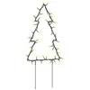 Image de vidaXL Décoration Lumineuse Arbre de Noël avec Piquets 50 LED 3 pcs, Lumières d'arbre de Noël, Ornements de Noël Fête Maison Jardin, Moderne, 30 cm