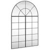 Image de Miroir mural noir 100x150 cm arche fer