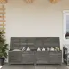 Image de vidaXL Boîte de rangement de jardin anthracite bois massif de sapin