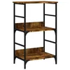 Image de vidaXL Bibliothèque chêne fumé 50x33x82 cm Bois d'ingénierie
