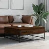 Image de vidaXL Table basse chêne marron 100x99x40 cm bois d'ingénierie