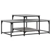 Image de vidaXL Table Basse, Table d'Appoint, Bout de Canapé, Meuble de Rangement Salon Salle de Séjour Intérieur, Moderne, Sonoma Gris Bois d'Ingénierie