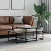 Image de vidaXL Table basse sonoma gris 102x60x45 cm bois d'ingénierie