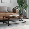 Image de vidaXL Table basse Chêne fumé 100x50x35 cm Bois d'ingénierie