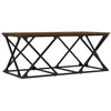 Image de vidaXL Table Basse, Table d'Appoint, Bout de Canapé, Meuble de Salle de SéJour Salon Maison Intérieur, Moderne, Chêne Marron Bois d'Ingénierie