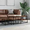 Image de vidaXL Tables basses gigognes 2 pcs chêne fumé bois d'ingénierie