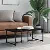 Image de vidaXL Table basse Noir 90x50x35 cm Bois d'ingénierie