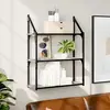 Image de vidaXL Étagère murale 3 niveaux sonoma gris 60x21x78,5 cm