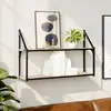 Image de vidaXL Étagère murale 2 niveaux chêne sonoma 80x21x51 cm