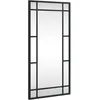Image de vidaXL Miroir Mural Noir 30x60 cm rectangulaire Fer