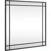 Image de vidaXL Miroir Mural Noir 60x60 cm carré Fer