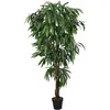 Image de vidaXL Manguier artificiel 600 feuilles 150 cm vert
