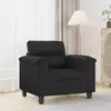 Image de vidaXL Fauteuil Noir 60 cm Similicuir