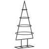 Image de vidaXL Arbre de Noël en métal pour décoration Noir 60 cm