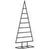 Image de vidaXL Sapin de Noël pour décoration métal Noir 125 cm