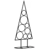 Image de vidaXL Arbre de Noël en Métal pour Décoration, Sapin de Noël, Support d'arbre de Fête, Ornement de Noël Vacance Intérieur, Noir 60 cm