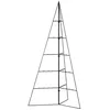 Image de vidaXL Arbre de Noël en Métal pour Décoration, Sapin de Noël, Support d'arbre de Fête, Ornement de Noël Vacance Intérieur, Noir 100 cm