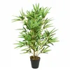 Image de vidaXL Bambou Artificiel 368 Feuilles, Arbre avec Pot en Plastique, Fausse Plante, Decoration d'Entrée Salon Bureau Jardin Patio, 80 cm Vert