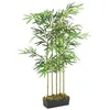 Image de vidaXL Bambou Artificiel 730 Feuilles 120 cm Vert