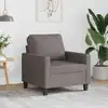 Image de vidaXL Fauteuil Taupe 60 cm Tissu