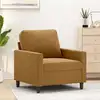 Image de vidaXL Fauteuil Marron 60 cm Velours