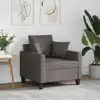 Image de vidaXL Fauteuil Taupe 60 cm Tissu