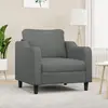 Image de vidaXL Fauteuil Gris foncé 60 cm Tissu