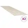 Image de vidaXL Lattes de rechange pour sommier avec 34 lattes, 2 pièces, 80 x 200 cm