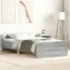 Image de vidaXL Cadre de lit sans matelas sonoma gris 90x190 cm