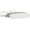 Image de vidaXL Cadre de lit sans Matelas Blanc 200x200 cm