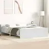 Image de vidaXL Cadre de lit sans matelas blanc 120x200 cm
