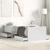 Image de vidaXL Cadre de lit sans matelas blanc 90x190 cm
